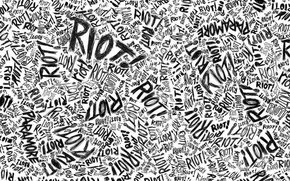 Black and white bliss typography design